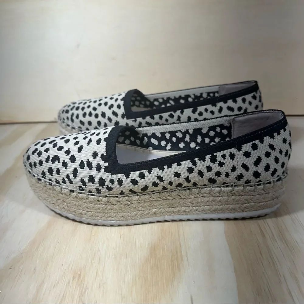 Gianni Bini Animal Print Espadrille Shoes Women’s Size 7.5